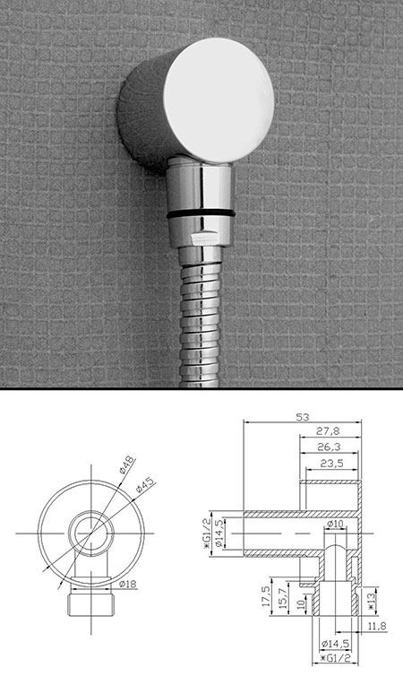 Shower Wall Outlet (79R) 