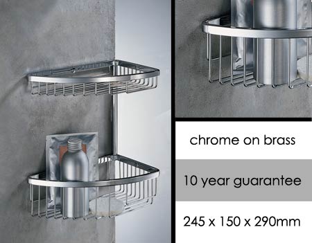 Double Corner Shower Caddy (55GSB)