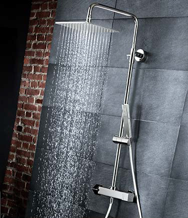 Cubic Thermostatic Shower Rainset Column (81F)