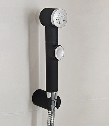Black Douche Push Button Shower Head (35G)