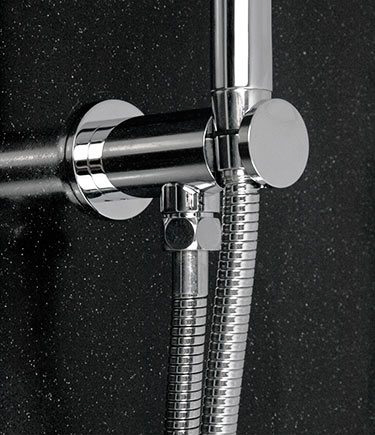 Shower Head Holder with Water Stop Valve (79Q)