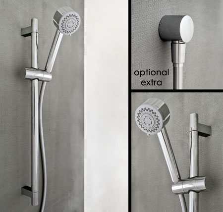 Design Adjustable Shower Head & Rail (79B)