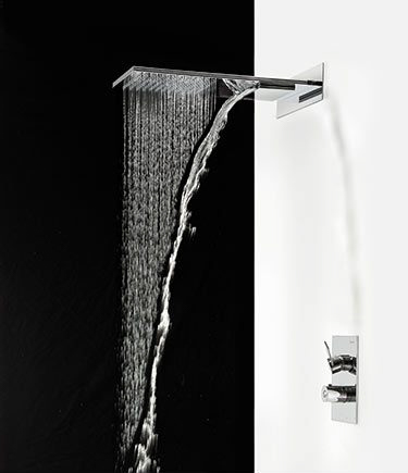 Fixed Shower Head with Fixed Rain & Waterfall Functions (37M)