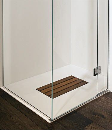 New Samba Shower Tray with Wood  Insert (60H)