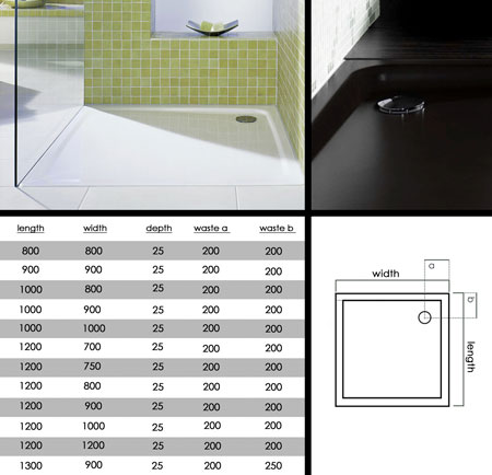 Little Skinny Flush Shower Tray (60D)