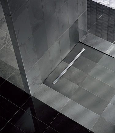 Designer Tiled Shower Tray with Channel Drain (60B)