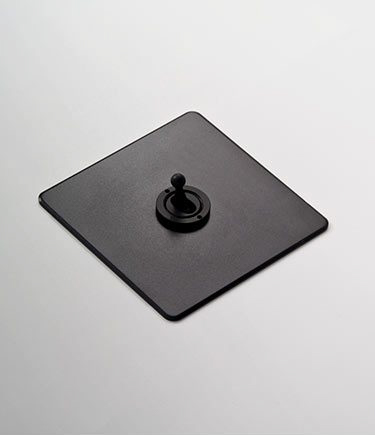 Black Toggle Light Switch (117C)