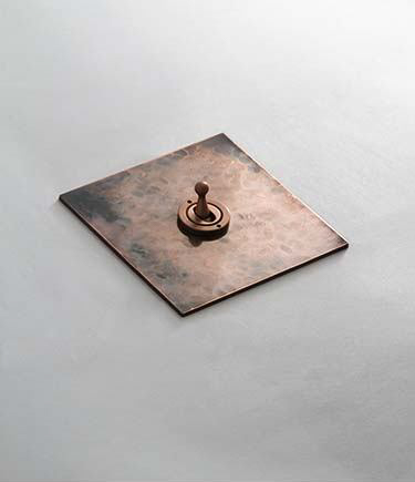 Distressed Copper Electrical Light Switch (124G)