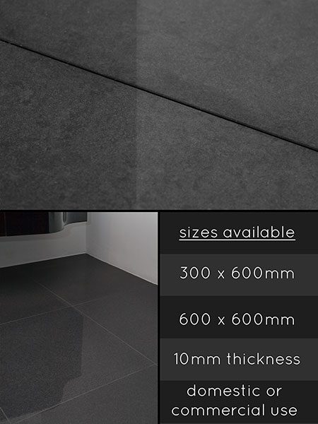 Anthracite Porcelain Floor Tiles (98B)