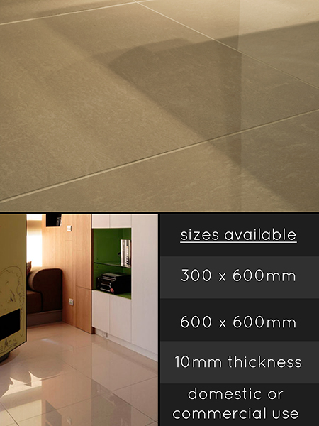 Moca Cream Porcelain Floor Tiles (98F)