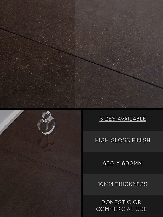 Chocolate Porcelain Flooring Tiles (98E)