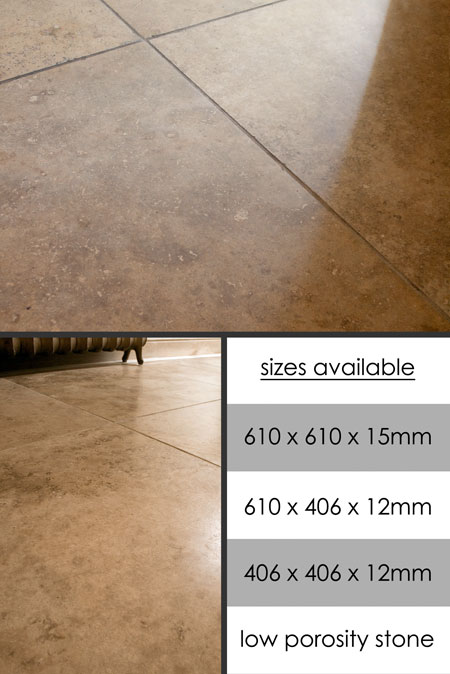 Conker Travertine Flooring Tiles (94I)