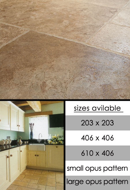 Roman Tumbled Travertine Tiles (94A)