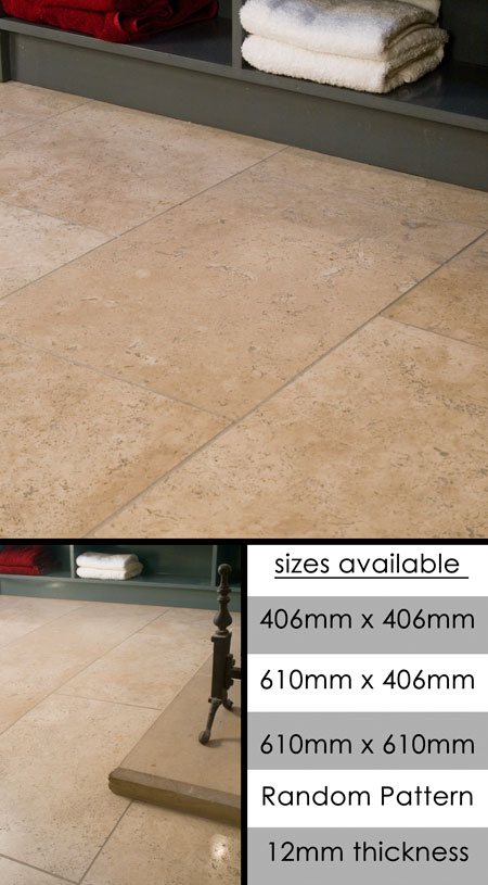 Roman Unfilled Travertine Tiles (94B)