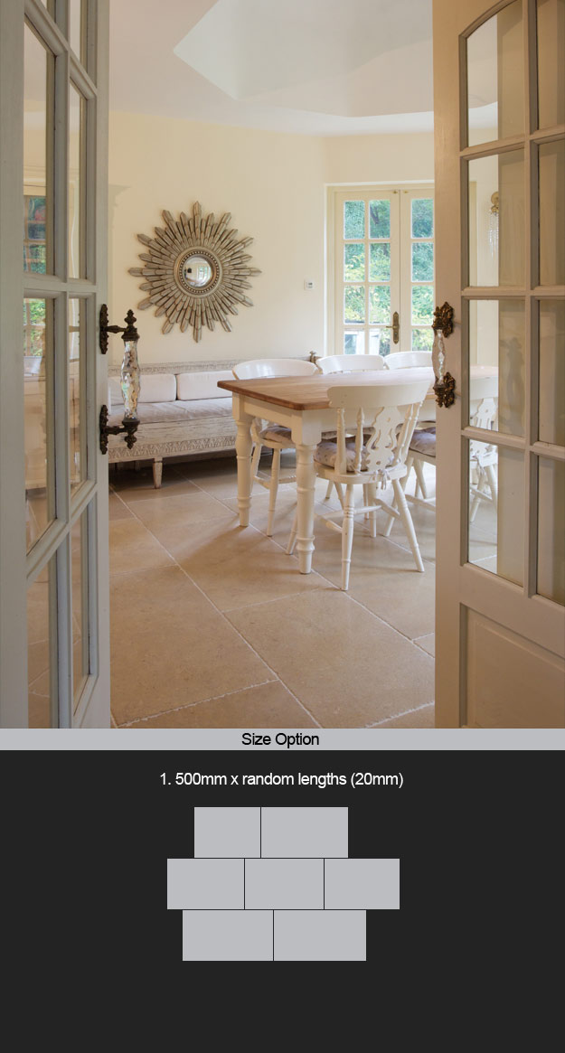 Saint Po Cream Limestone Flooring Tiles (95T)