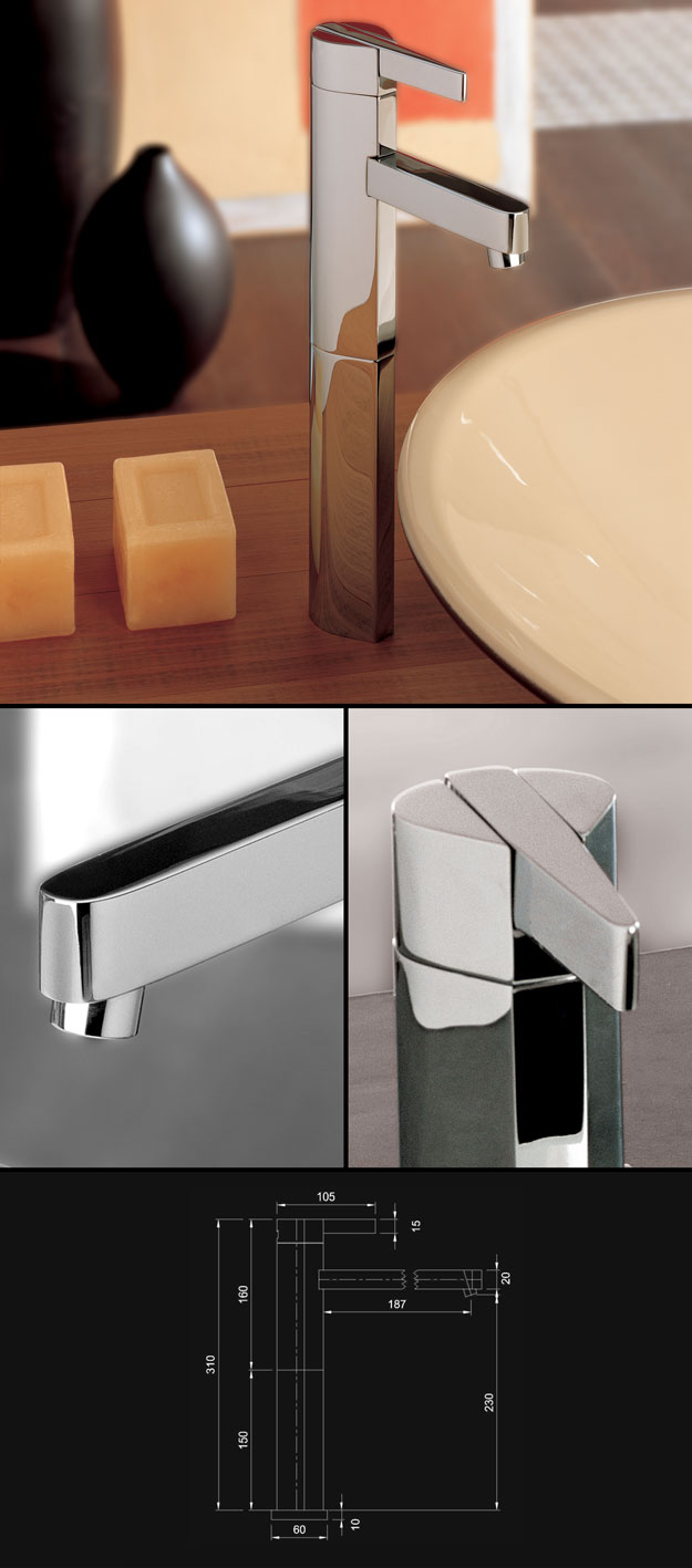 Florence Tall Monobloc Mixer Tap (44D)