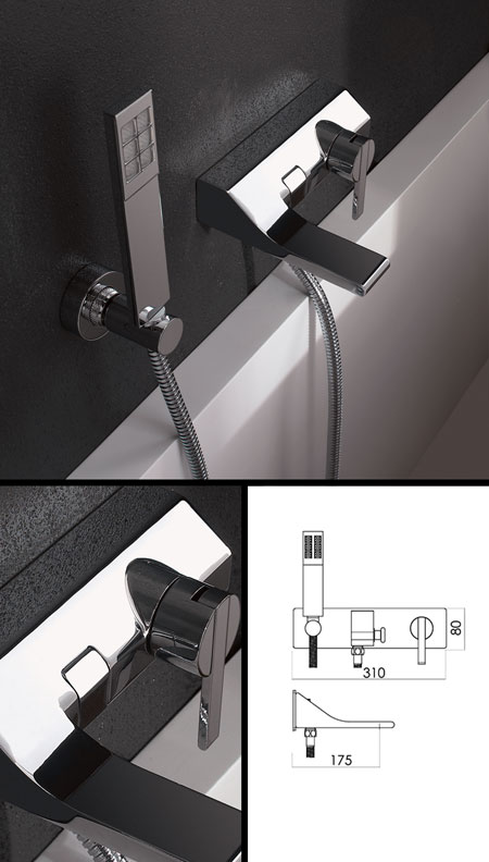 REM Bath Filler Tap with Shower Attachment (51B)