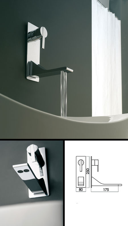 REM Portrait Wall Mounted Basin Tap (51F)