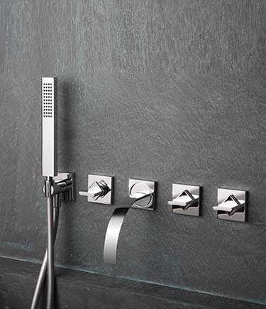 Torino Wall Mounted Bath Tap with Shower (42E)