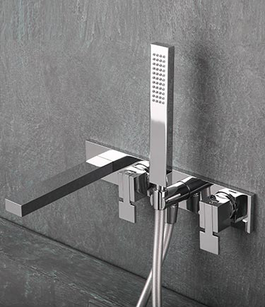 Boxer Wall Mounted Bath Tap & Shower (45B)