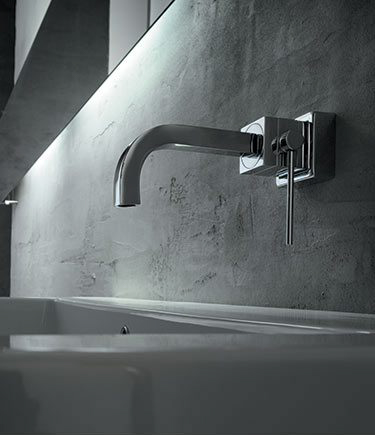 Cube Wall Mounted Basin Tap (40C)