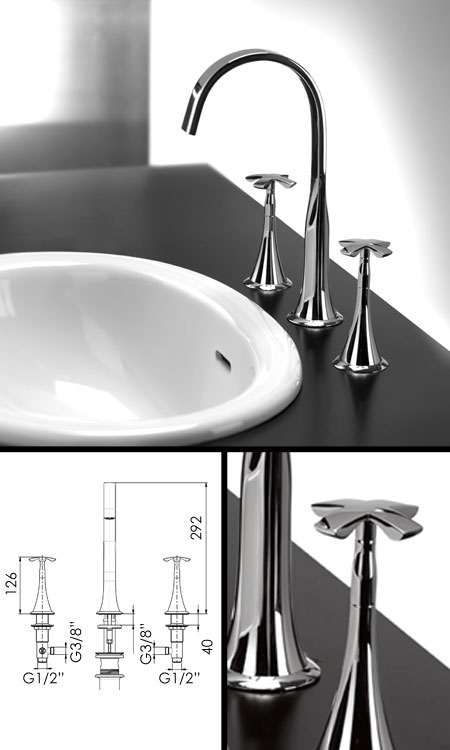 Coox Deck Mounted Basin Taps (36C)