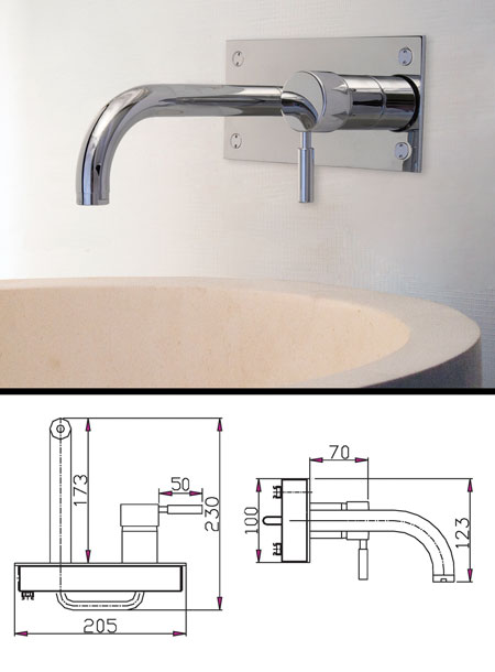 Fresh Wall Mounted Bath Tap (47E)