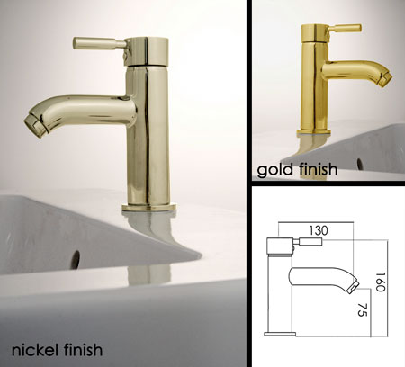 Nickel Basin Mixer Tap (48A)