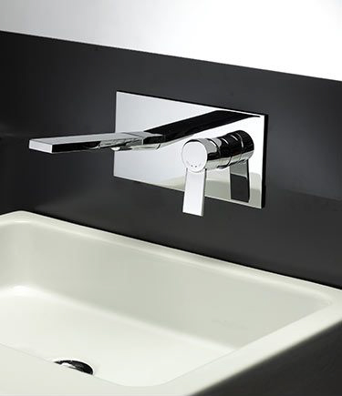 Loft Wall Mounted Basin Mixer Tap (37F)