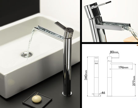 Loft Tall Waterfall Basin Tap (37E)