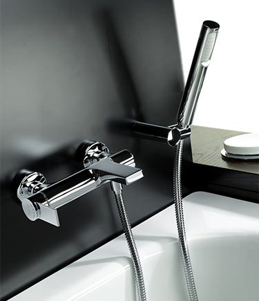 Loft Wall Mounted Bath Tap with Shower (37K)