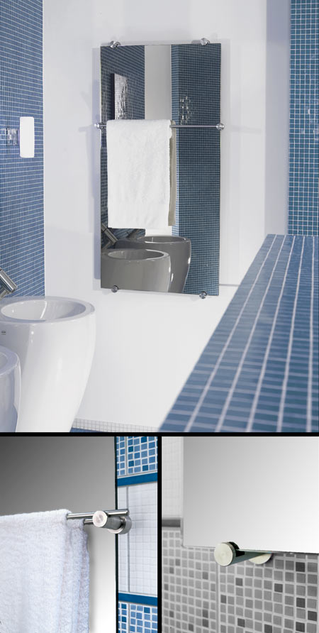 Crystal Mirror Heated Towel Rail (107C)