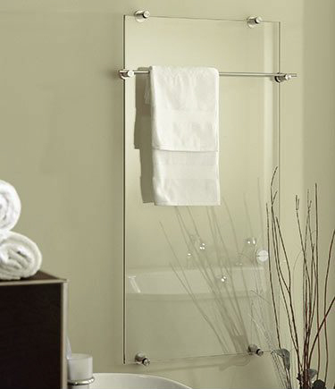 Visage Glass Heated Towel Rail (107F)