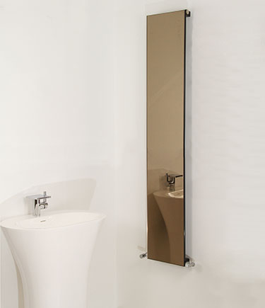Luca Mirror Heated Towel Rail / Glass Radiator (58B)