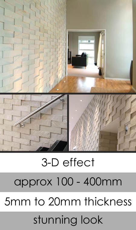 Cream Stone V Tiles  Wall Cladding (112H)