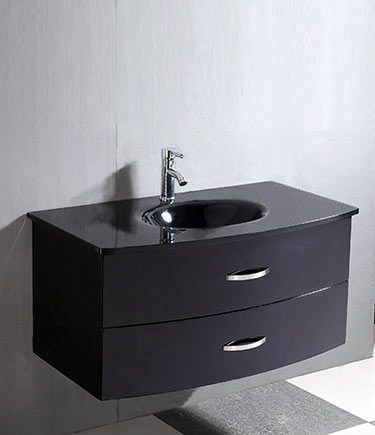 Easy Slider Basin Cabinet in Gloss Black or White (6A)