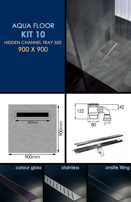 Wet Room Tanking Kit 10 with Channel Drain (84K)