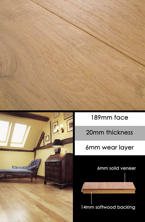 Lacquer Oak Engineered Wood Flooring (93H)