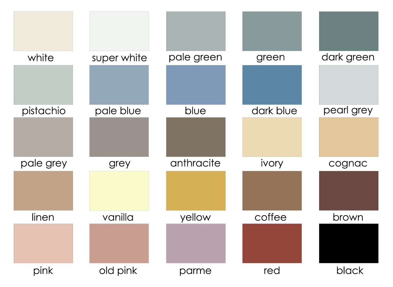 Encaustic Tile Colours