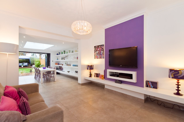 Radiant Orchid Accent Wall
