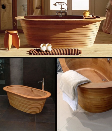 Wooden Bathtub