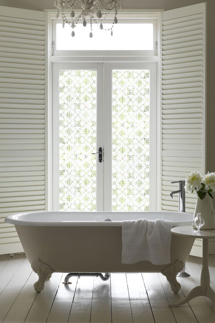 bathroom window shutters