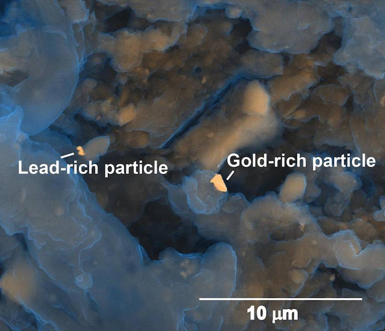gold-waste-particles