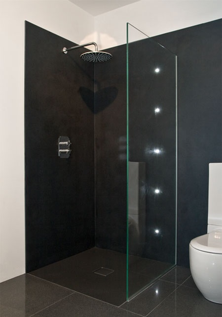Charcoal Black Shower Panels