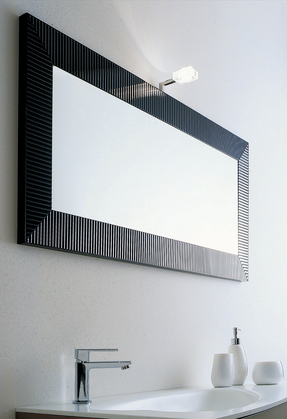 Ebony Illuminated Mirror