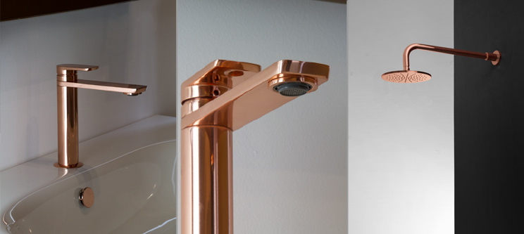 Further Image of Copper Wall Mounted Bath Filler (35DD)